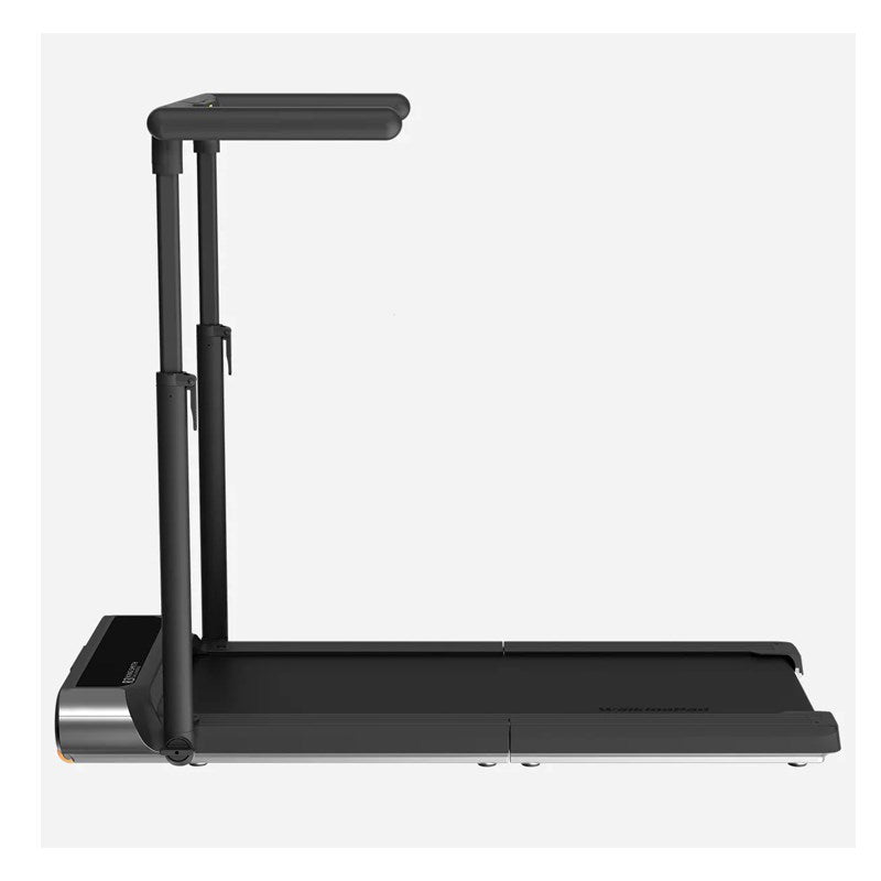 King Smith R3 Hybrid+ Walking Pad Foldable Treadmill with Side Armrest, Max Speed 12 km/h, 1HP Brushless Motor - Black