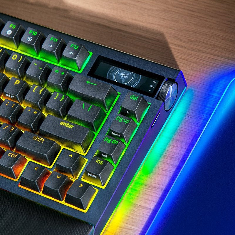 Razer BlackWidow V4 Pro 75% Wireless Hot-swappable RGB Gaming Keyboard (US Layout) - Black