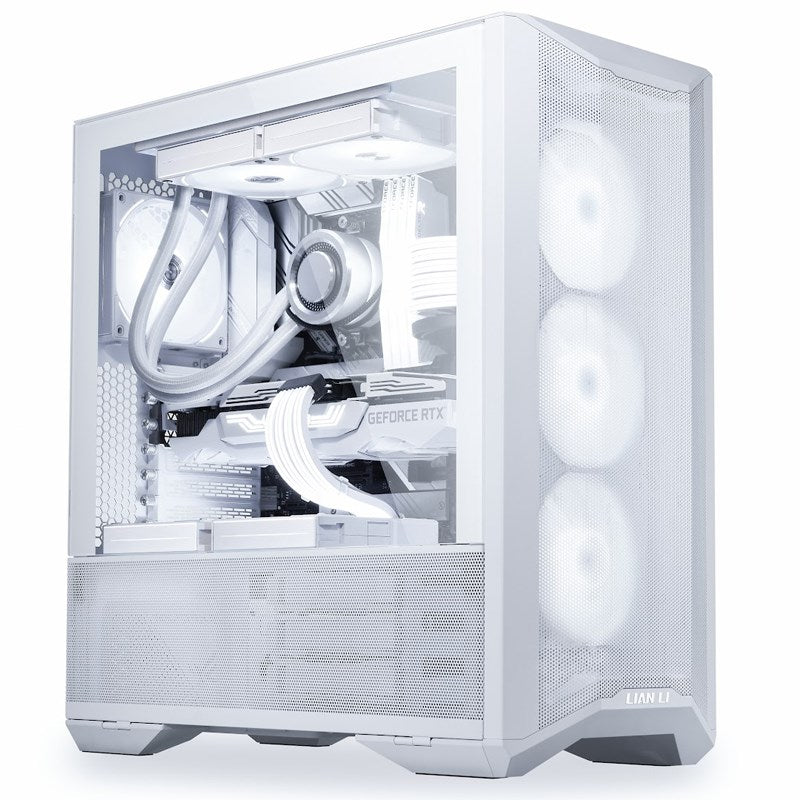 LIAN LI LANCOOL II Mesh RGB ATX Mid Tower Gaming PC Case - Snow White (3 ARGB Fans Included)