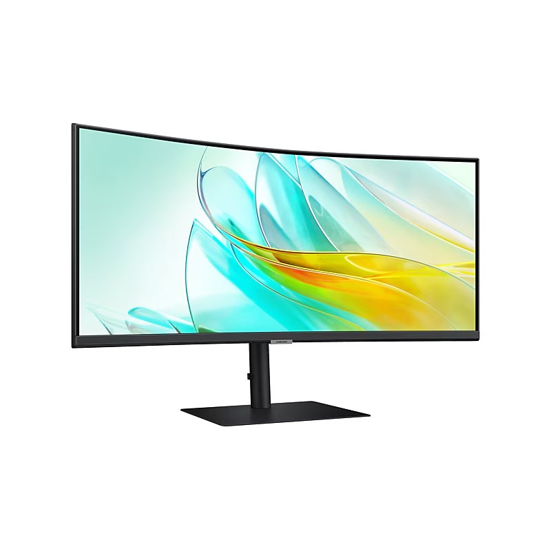 سامسونج شاشة فيوفينيتي S6, بدقة الترا دبليو كيو اتش دي (3440 × 1440)، شاشة ذكية منحنية بمنفذ تايب سي، بمعدل تحديث 100 هرتز