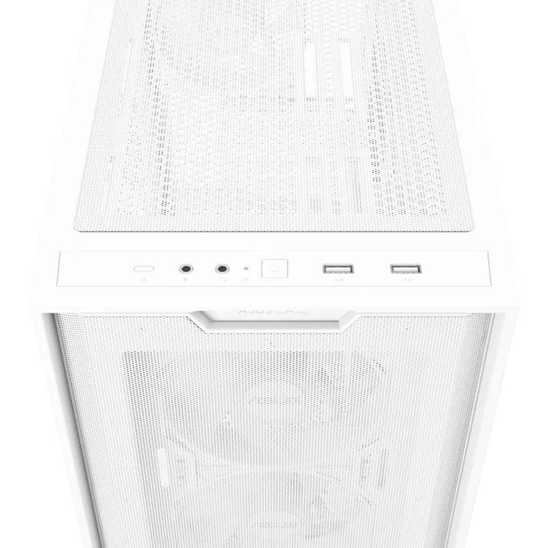 Asus A21 PLUS ARGB M-ATX Mid Tower Gaming PC Case - White