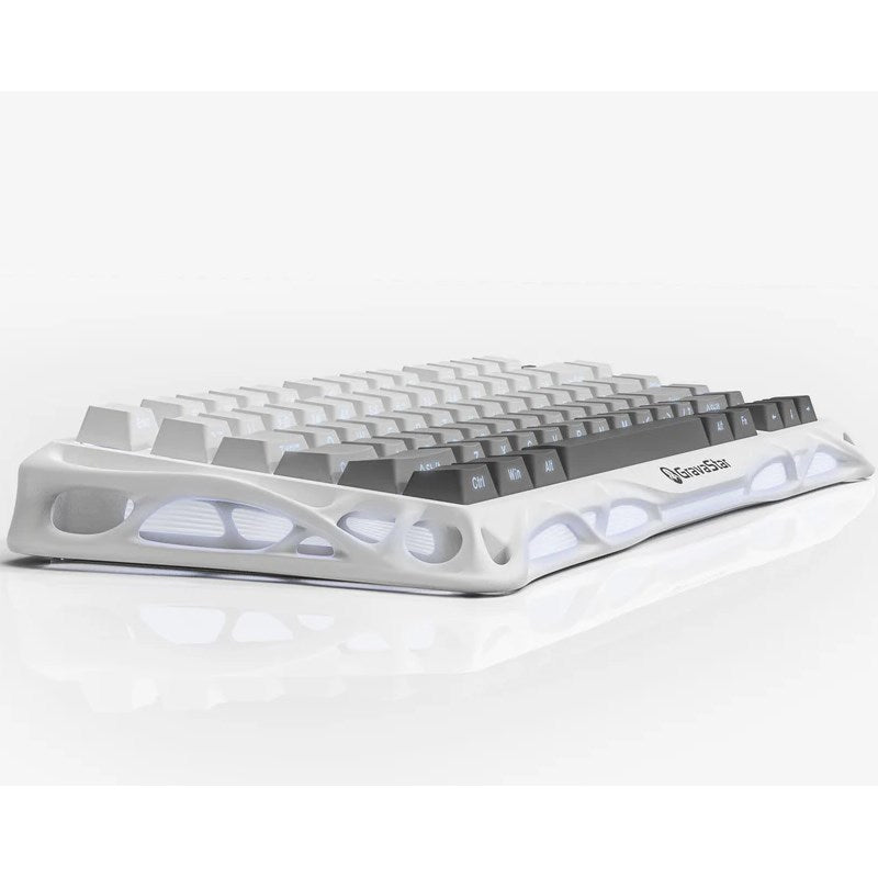 GravaStar Mercury K1 75% Wireless Mechanical Gaming Keyboard - Gradient White