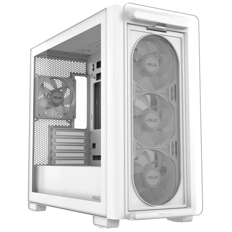 Asus A23 Plus Tempered Glass M-ATX Gaming PC Case (4 ARGB Fans Included)