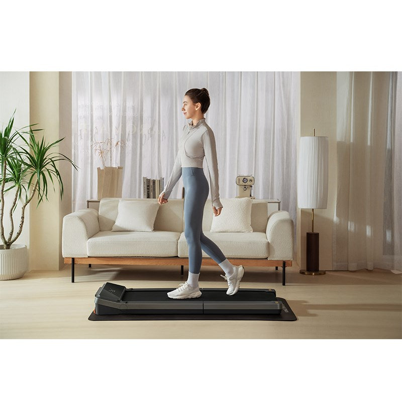King Smith Z3 Walking Pad Foldable Treadmill with Max Speed 6 km/h, 1HP Brushless Motor - Black