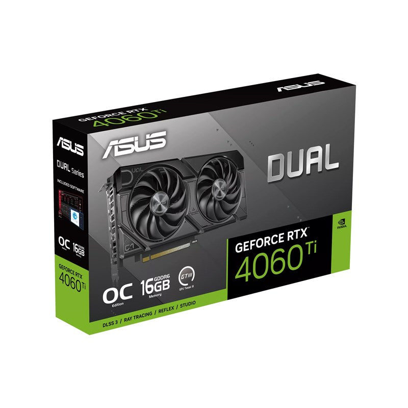 Asus Dual GeForce RTX 4060 Ti EVO OC Edition 16GB GDDR6 Gaming Graphics Card