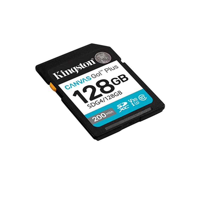 Kingston SDXC Canvas Go Plus Gen4 200 MB/s C10 UHS-I U3 V30