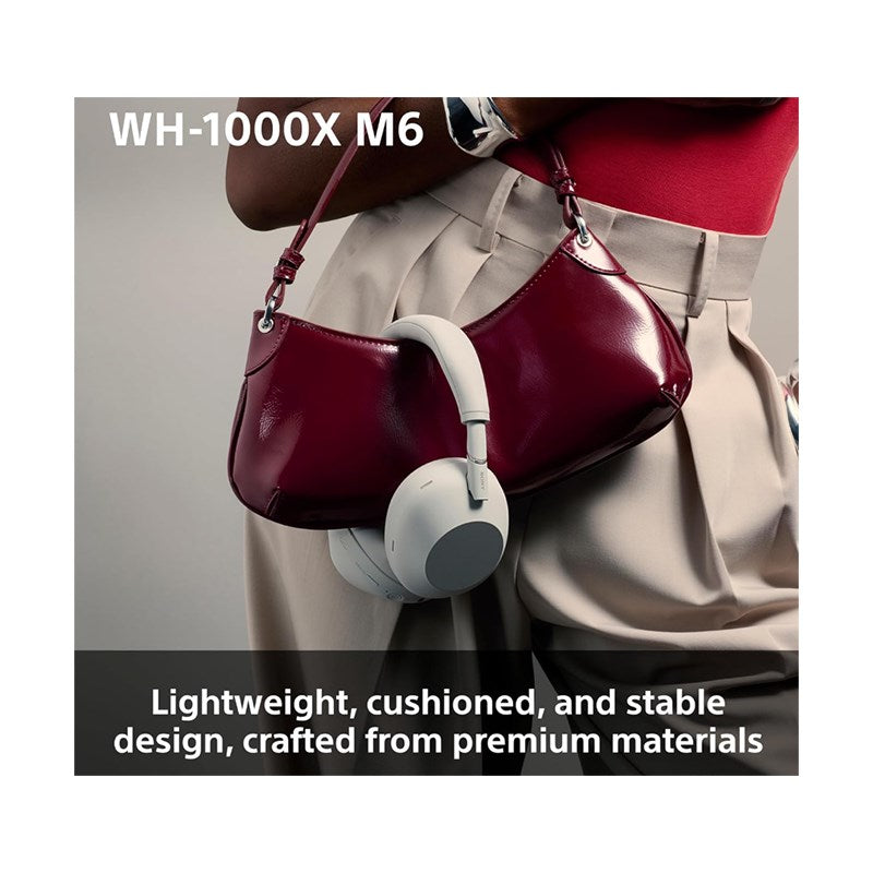 Sony WH-1000XM6 Flagship Noise Cancelling Headphones with Signature Hi-Res Sound, Foldable Design, Durable Case and 30 hours Battery