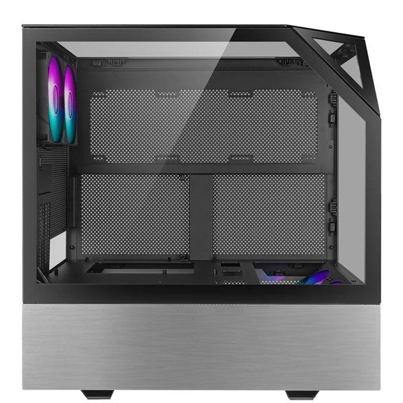Azza SANCTUM 810 E-ATX Gaming PC Case - Black/Gray (4 ARGB Fans Included)
