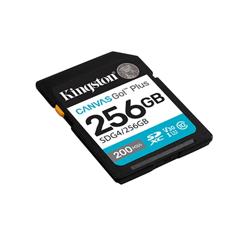 Kingston SDXC Canvas Go Plus Gen4 200 MB/s C10 UHS-I U3 V30