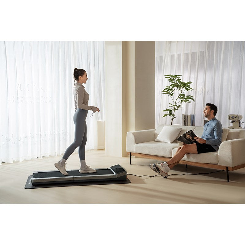 King Smith Z3 Walking Pad Foldable Treadmill with Max Speed 6 km/h, 1HP Brushless Motor - Black