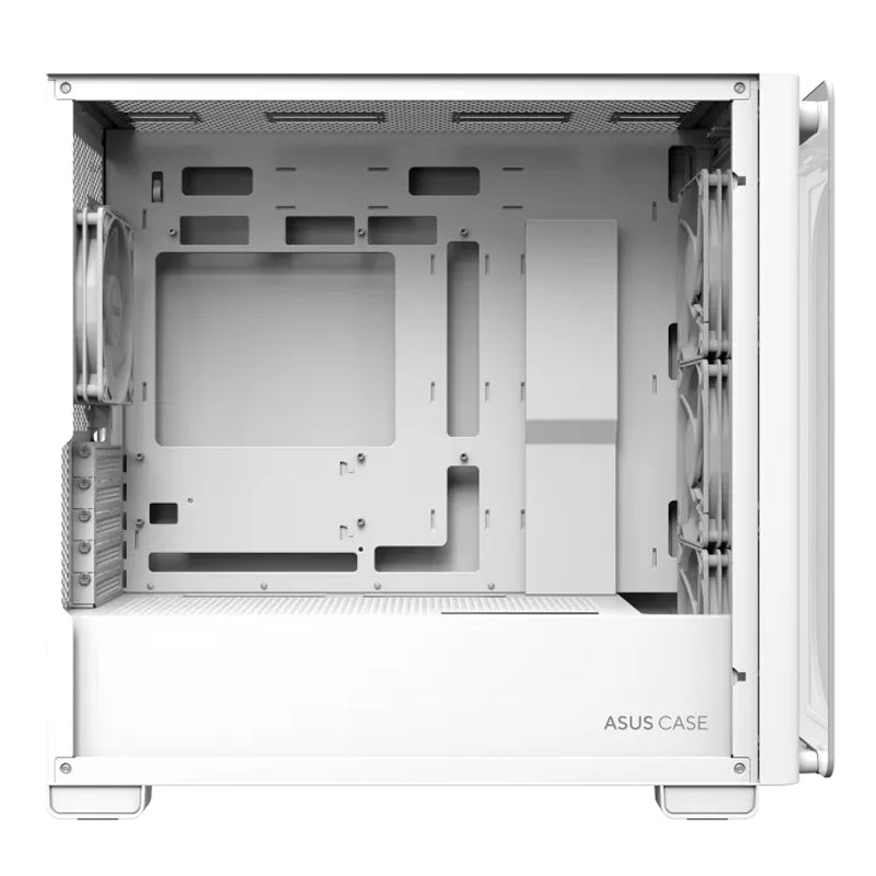 Asus A23 Plus Tempered Glass M-ATX Gaming PC Case (4 ARGB Fans Included)
