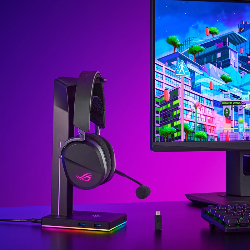 Asus ROG Pelta Wireless RGB Gaming Headset For PC, MAC, PS4/PS5, Switch - Black