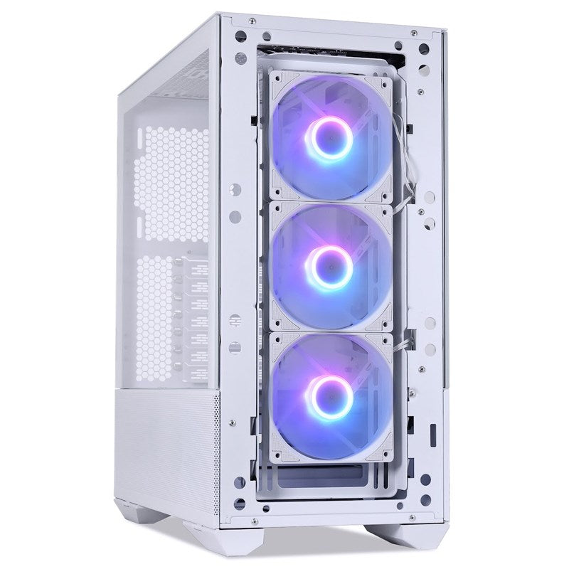 LIAN LI LANCOOL II Mesh RGB ATX Mid Tower Gaming PC Case - Snow White (3 ARGB Fans Included)