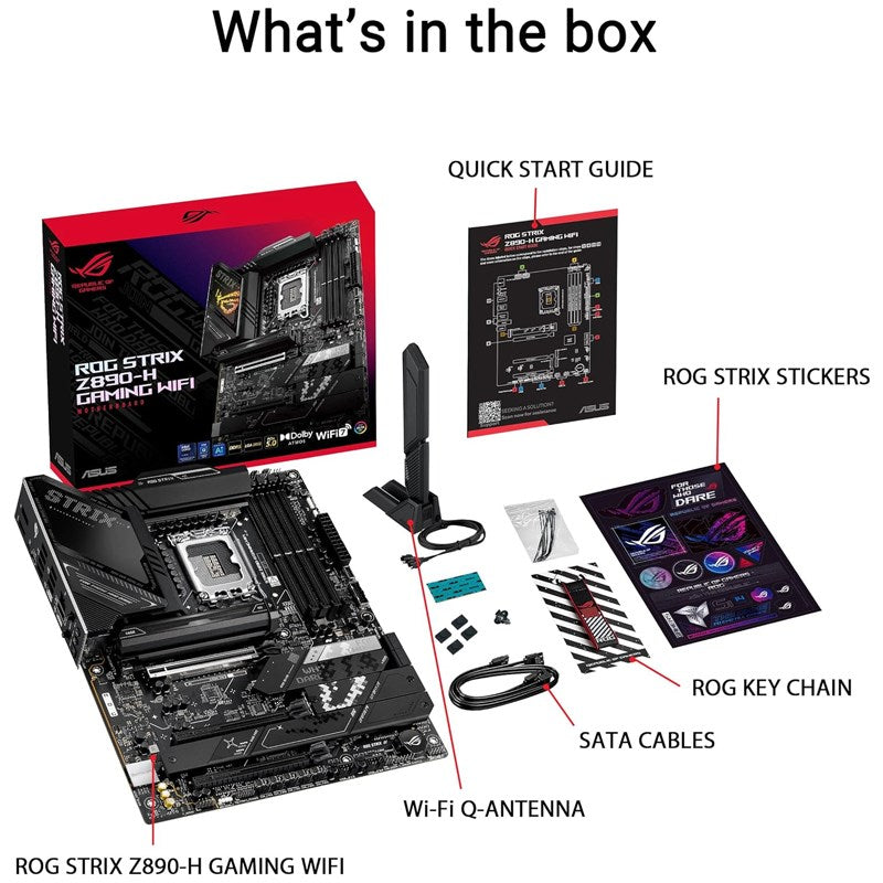 Asus ROG STRIX Z890-H GAMING WIFI DDR5 ATX Gaming Motherboard