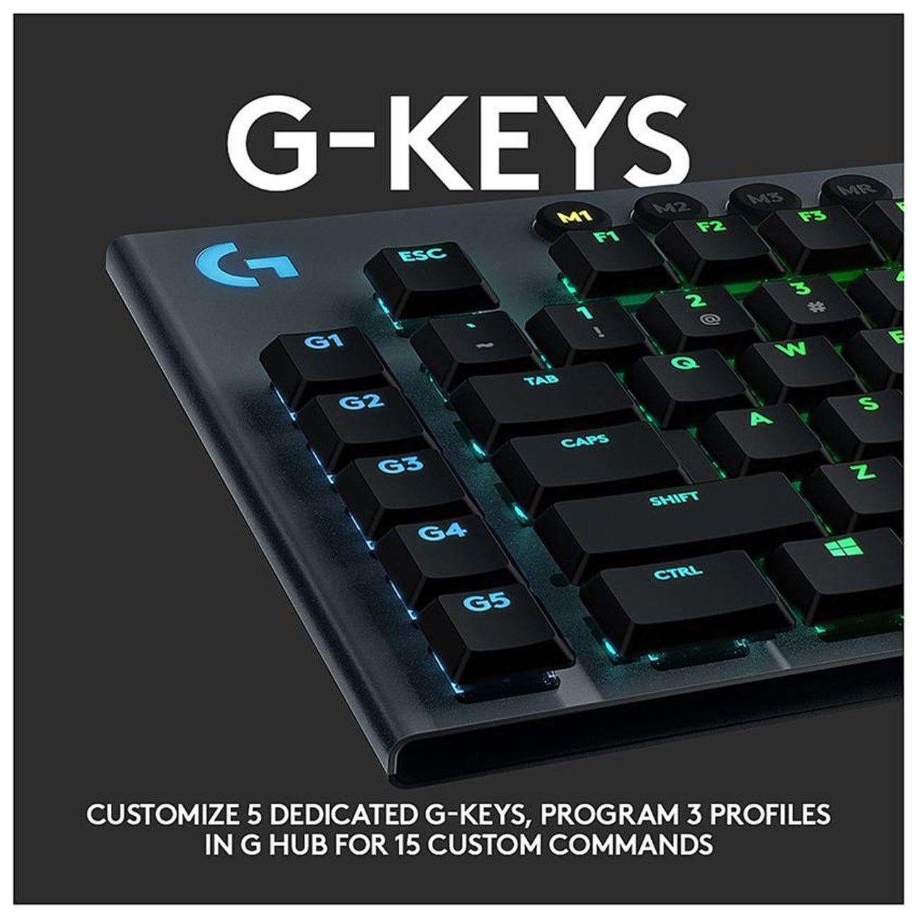 لوجيتك , لوحه مفاتيح , ( G915 LIGHTSPEED), RGB اللاسلكية,كليكى
