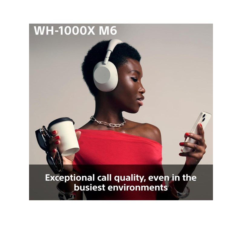 Sony WH-1000XM6 Flagship Noise Cancelling Headphones with Signature Hi-Res Sound, Foldable Design, Durable Case and 30 hours Battery