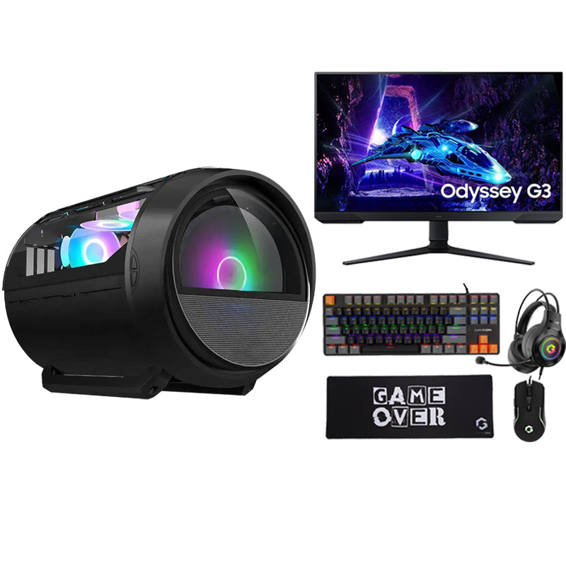 i5 GAMING PC i5-14400F, RTX 4060, Windows 11 PRO with Samsung 27