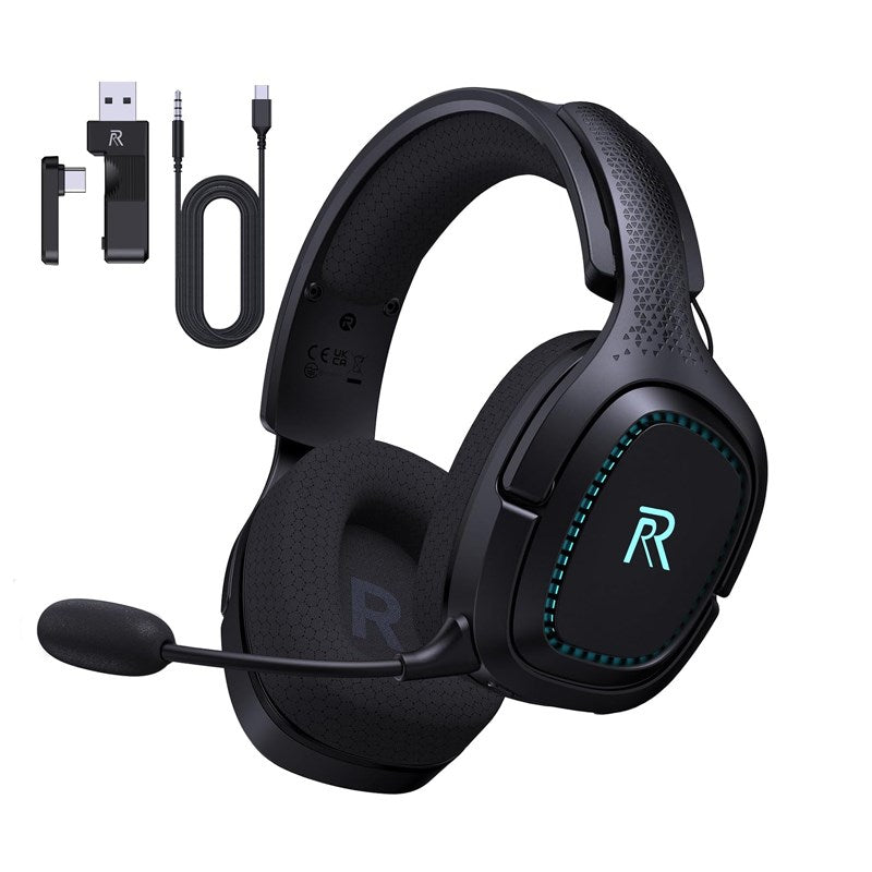 RYR Captain 700 Wireless Gaming Headset, for PS4 / PS5 / Nintendo Switch / PC - Black