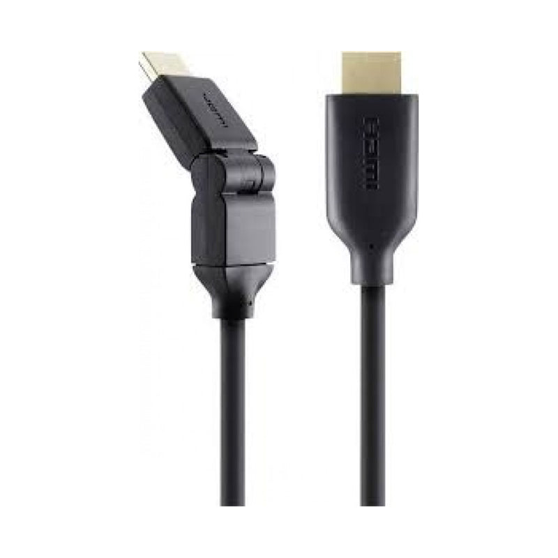 Belkin Dual Swivel HDMI Cable 4K High Speed 2M (2 Meter)