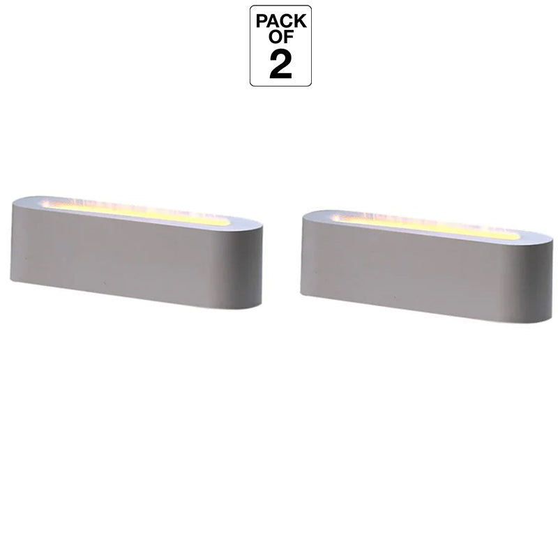 Gadgeton RGB Flame Aroma Diffuser & Humidifier with 7-Color LED Light - White, (Pack of 2)