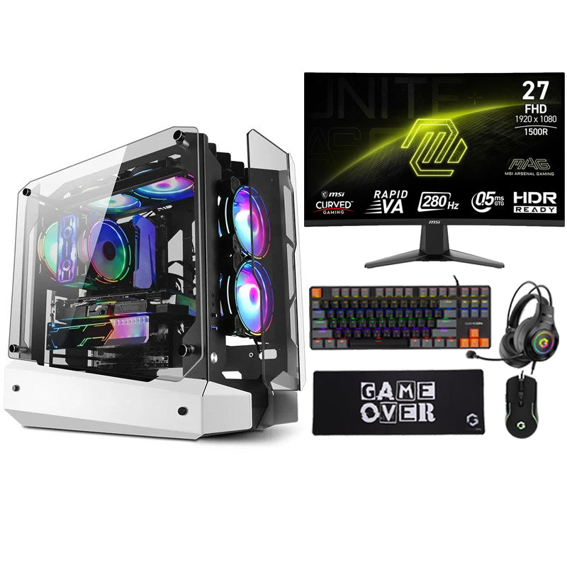 i7 Gaming PC, i7-14700F, RTX 5070 12GB, Windows 11 Pro with MSI 27