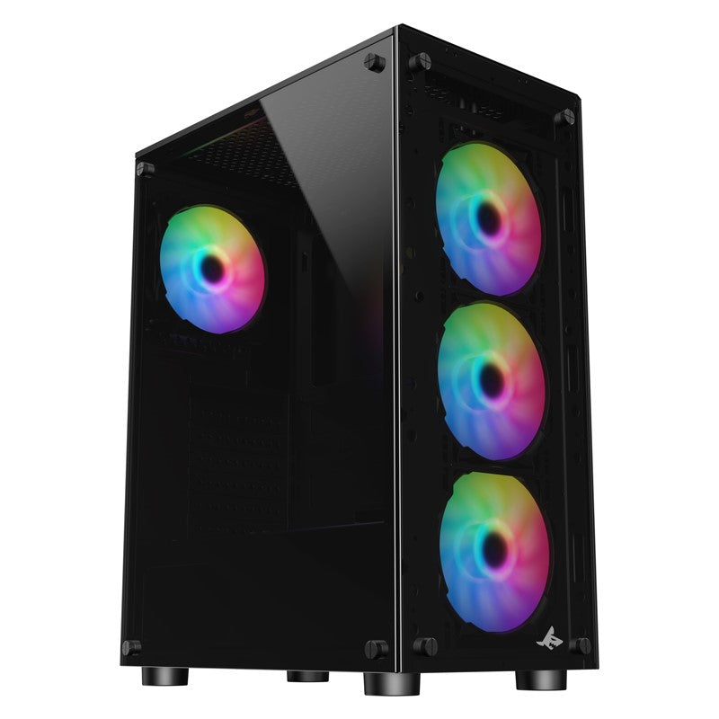 كومبيوتر الألعاب اي 5, معالج i5-12400F, كارت شاشة GTX 1650, ويندوز 11 برو, مع ام اس اي شاشة 27 بوصة فل اتش دي, 180 هرتز, مع مجموعة الألعاب 4 في 1
