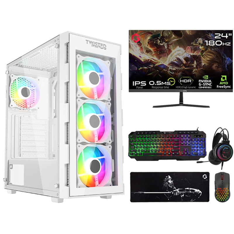 i5 GAMING PC, i5-12400F, RTX 3050 6GB, Windows 11 PRO with GAMEON 24