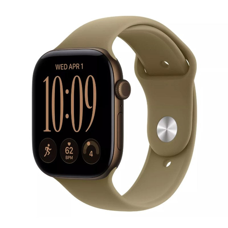 Apple Watch Series 12, 42mm, Dark Bronze Aluminium Case, Olive Sport Band, (GPS)