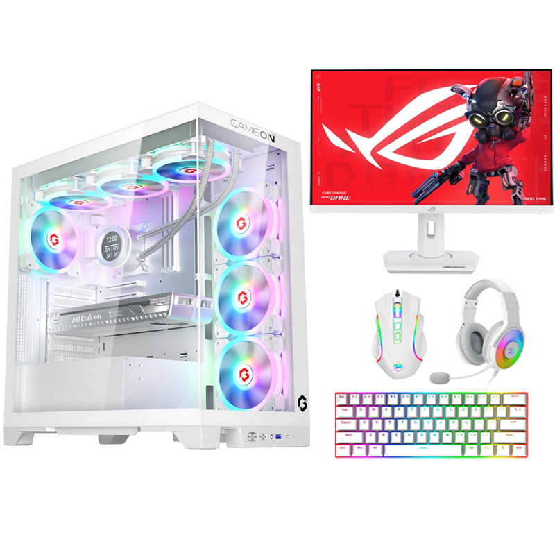 Ultra 7 Gaming PC, Ultra 7 265KF, RTX 4070 Ti SUPER 16GB, Windows 11 Pro with Gaming Monitor and 3in1 Gaming Kit