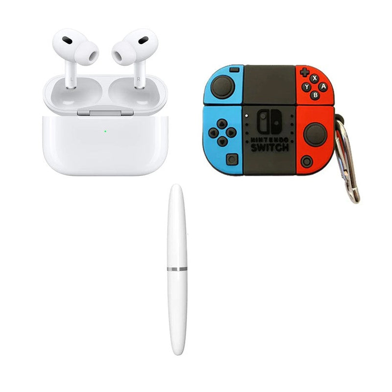 Apple Airpods Pro (2nd Generation) MagSafe (USB‑C), White with Free Case & 3 in 1 Cleaning Pen Kit