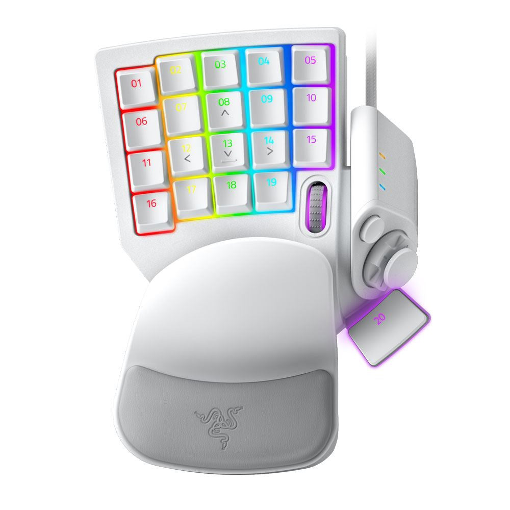 Razer Tartarus Pro Gaming Keypad With Analog-Optical Key Switches - White