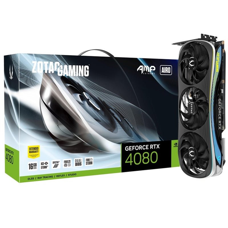 ZOTAC GAMING GeForce RTX 4080 16GB AMP Extreme AIRO GDDR6X Gaming Graphics Card