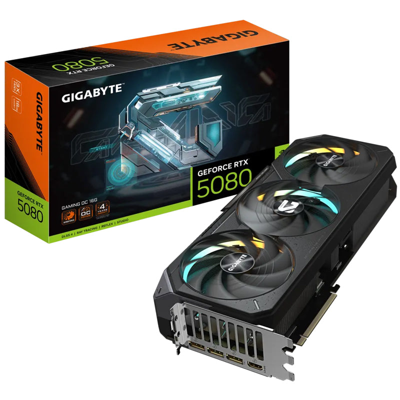 GIGABYTE GeForce RTX 5080 GAMING OC 16GB GDDR7 Gaming Graphics Card
