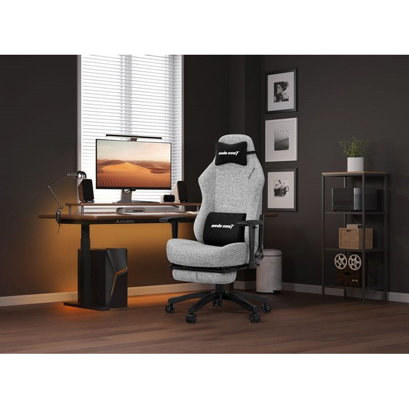 Andaseat Luna Pro with Footrest, Large Gaming Chair, Fabric