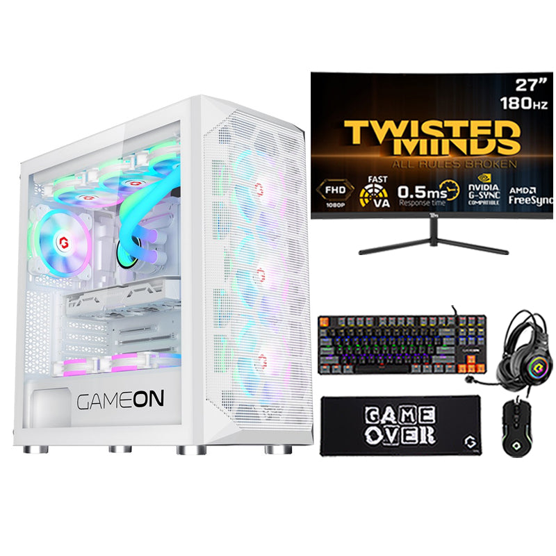i5 GAMING PC i5-14400F, RTX 3050 8GB, Windows 11 PRO with Twisted Minds Gaming Monitor and 4in1 Gaming Kit