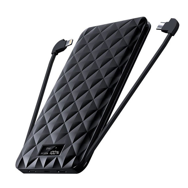 iWalk Trio 2 10000 Mah With In-Built Cables - Black