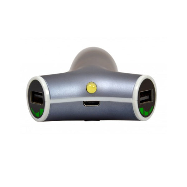 Car Charger (12/24V) with Power bank Integrated 2200 mAh power bank