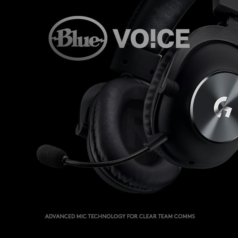 Logitech PRO X Wired Gaming Headset With Blue Voice Microphone - Black - Open Box