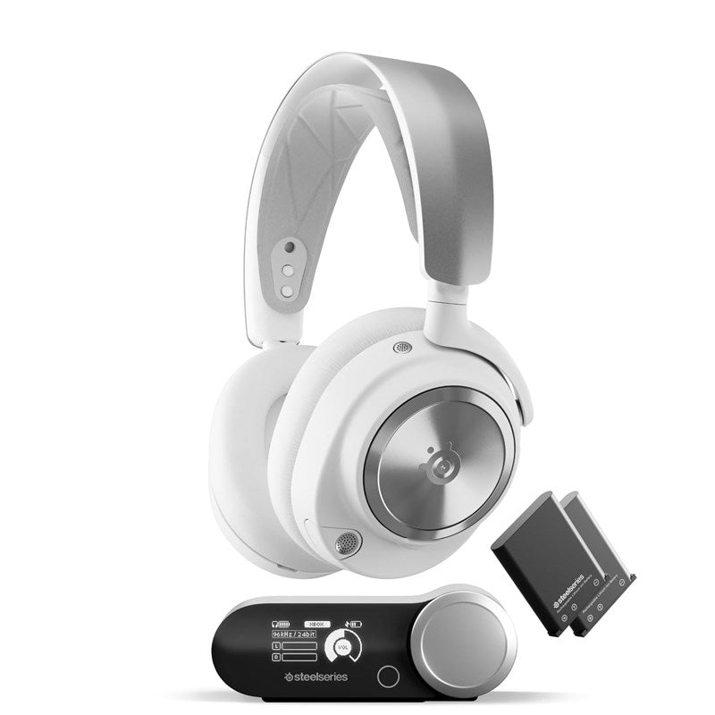 SteelSeries Arctis Nova Pro Wireless Gaming Headset for PS4/PS5, PC, Switch, Mac, Mobile - White
