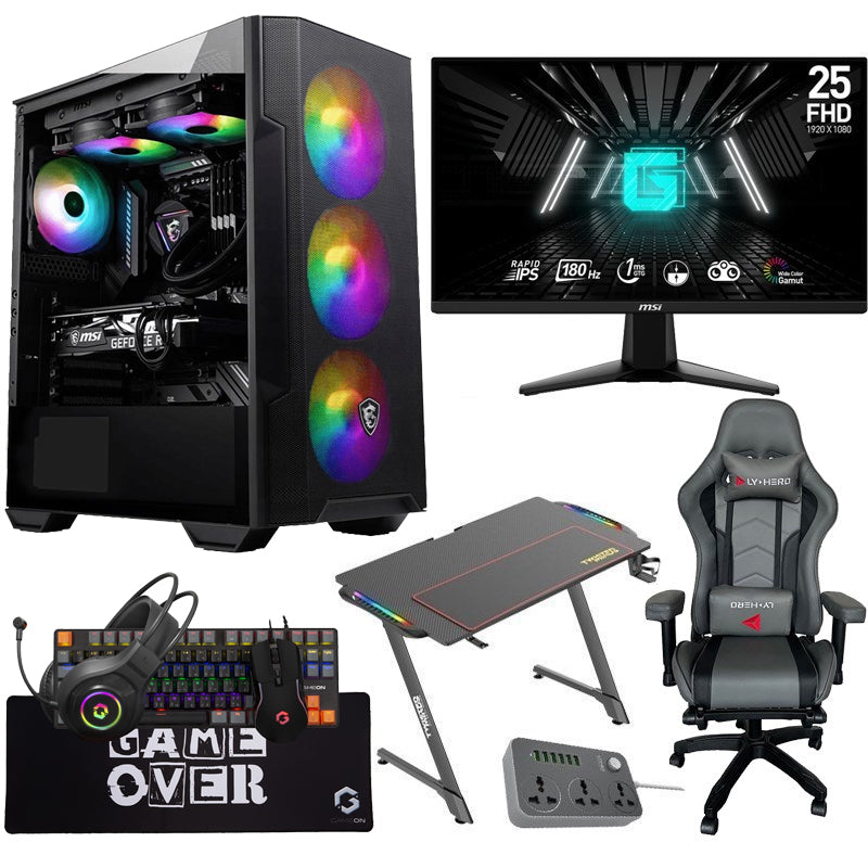 i5 GAMING PC i5-14400F, RTX 4060 Ti 8GB, Windows 11 PRO Gaming Setup