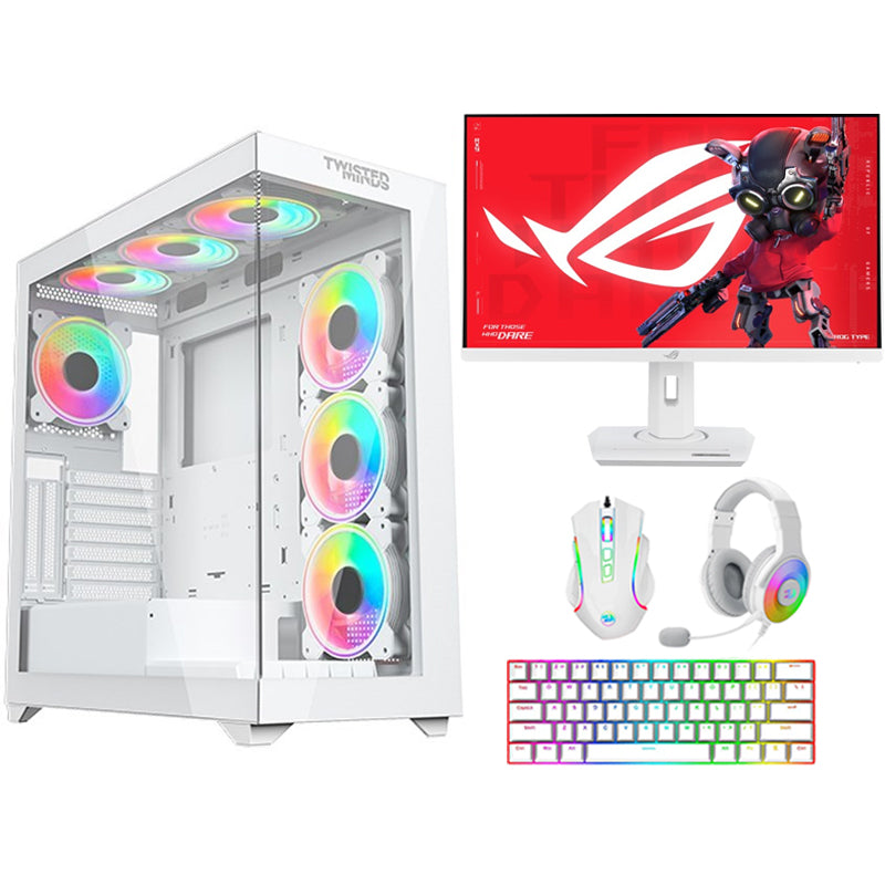 Ultra 9 Gaming PC, Ultra 9-285K, RTX 4070 Ti SUPER 16GB, Windows 11 Pro with Asus Gaming Monitor and 3in1 Gaming Kit