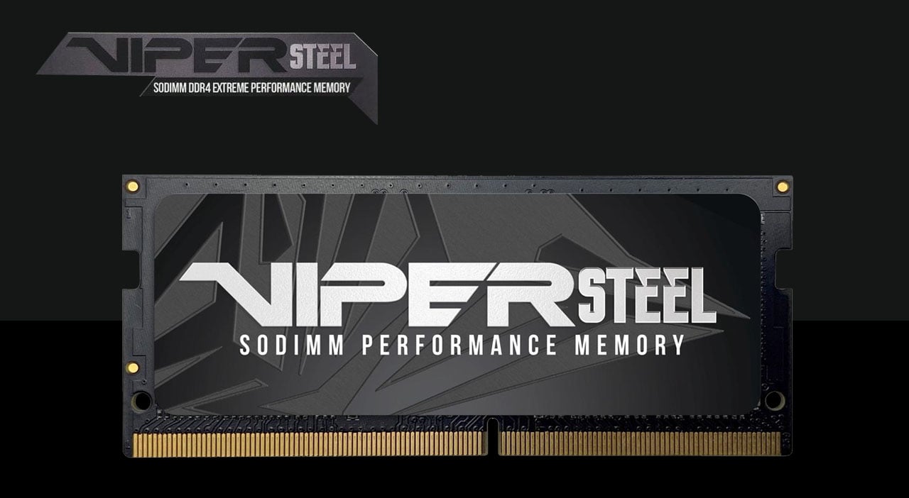 Patriot Viper Steel Series 32GB DDR4 2666 MHz SO-DIMM Laptop RAM Memory - Grey