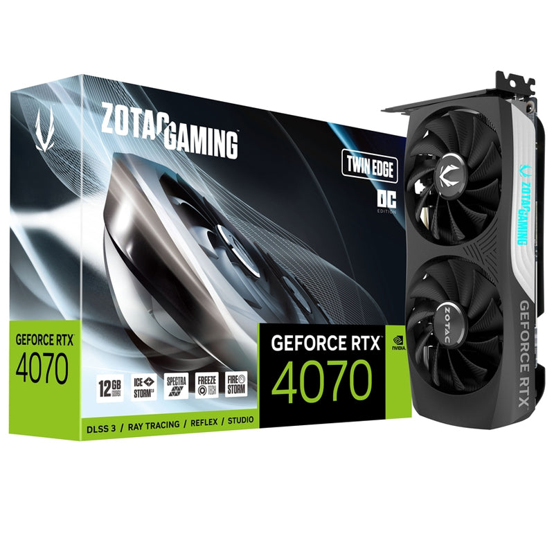 ZOTAC GAMING GeForce RTX 4070 Twin Edge OC 12GB GDDR6X Gaming Graphics Card