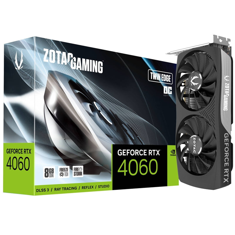 ZOTAC GAMING GeForce RTX 4060 8GB Twin Edge OC GDDR6 Gaming Graphics Card