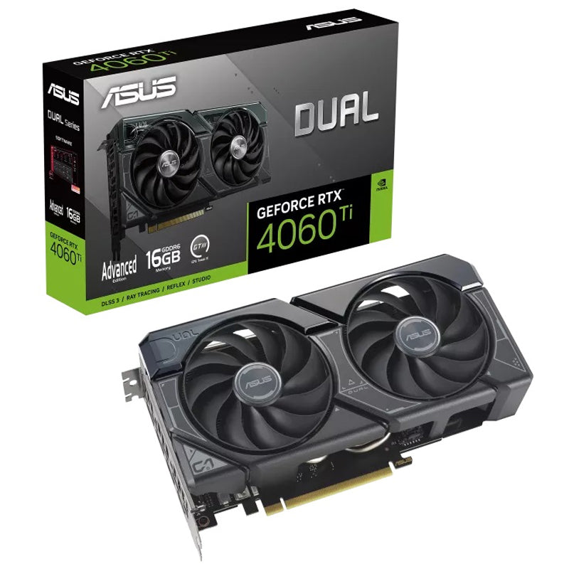 Asus Dual GeForce RTX 4060 Ti Advanced Edition 16GB GDDR6 Gaming Graphics Card