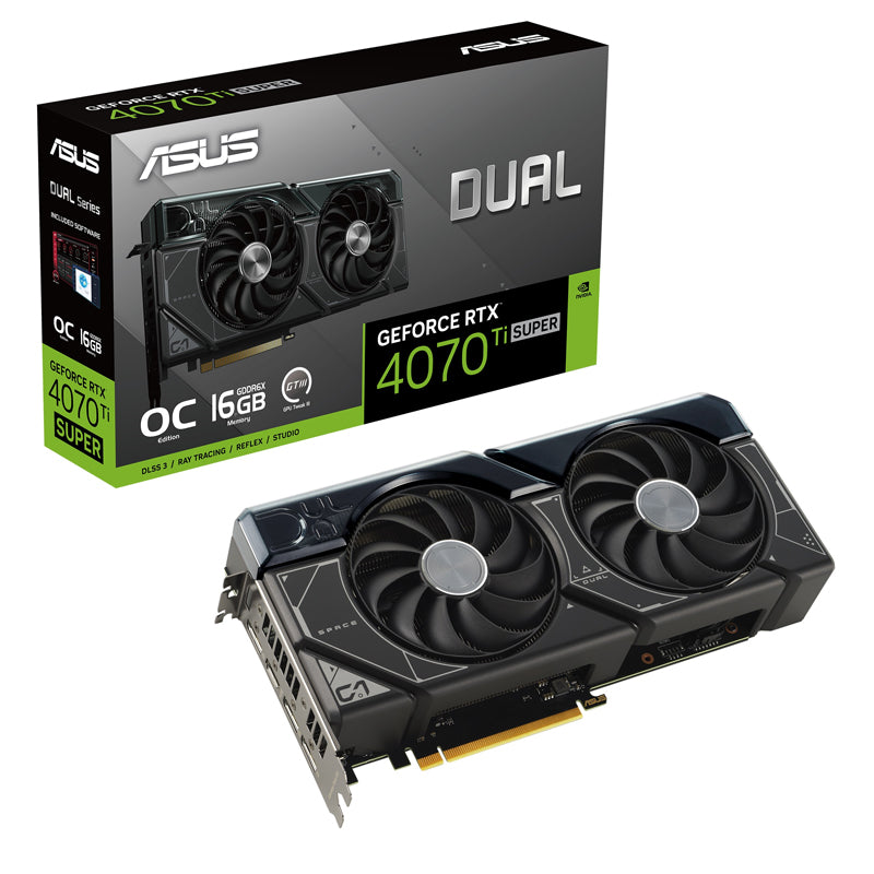 Asus Dual GeForce RTX 4070 Ti SUPER OC Edition 16GB GDDR6X Gaming Graphics Card