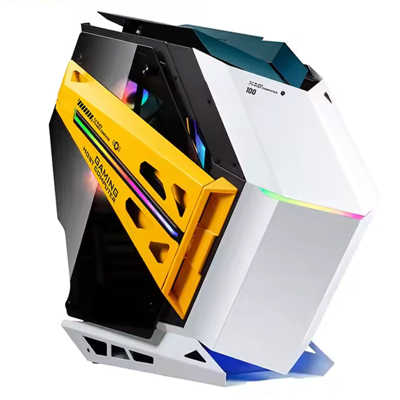 Access Cabinet Monster M-ATX Full Tower Gaming Case - White (4 ARGB Fans Included)