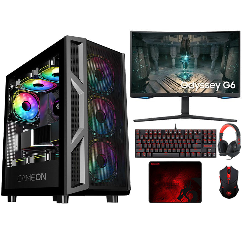 i7 GAMING PC, i7-14700K, RTX 4080 SUPER, Windows 11 PRO with GAMEON 27
