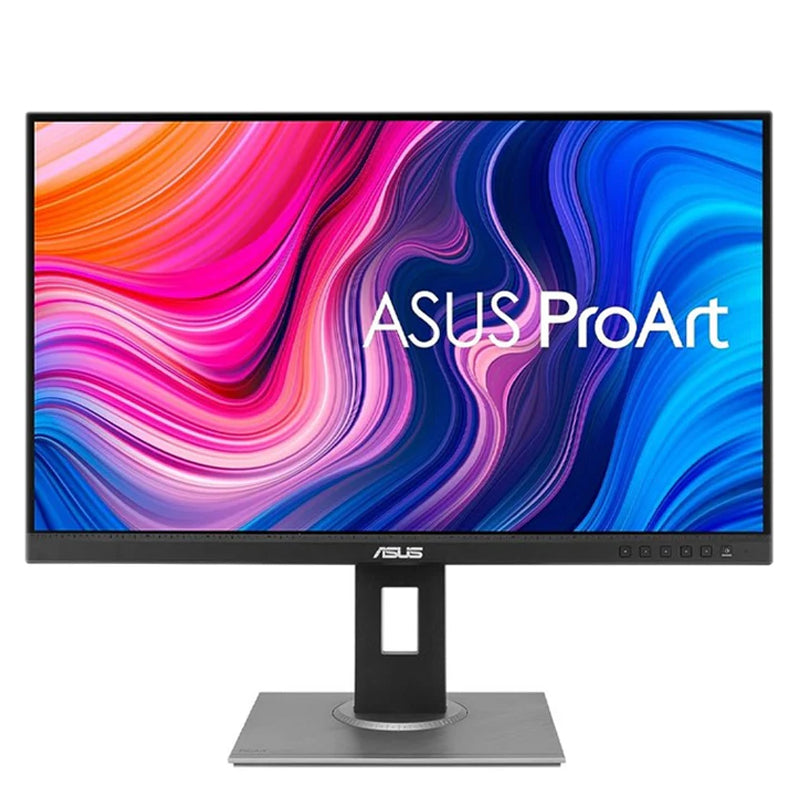 شاشة آسوس برو آرت PA278QV مقاس 27 بوصة WQHD IPS الاحترافية، ودقة الألوان ΔE < 2، ومنفذ اتش دي ام اي، ومنفذ منفذ العرض - أسود