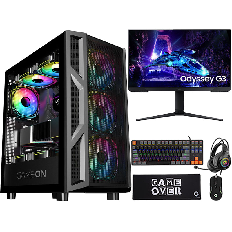 Ultra 5 Gaming PC, Ultra 5 245K, RTX 4060 Ti 16GB, Windows 11 Pro with Samsung Gaming Monitor & 4 in 1 Gaming Kit